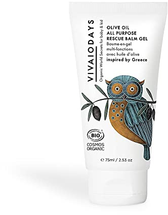 VIVAIODAYS Organic Multi-Purpose Rescue Balm Gel for Mom and Baby (2.53 oz | 75 ml)