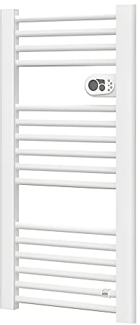 De'Longhi, 278290, Doll 500, Sèche-serviettes électrique programmable 500W, Thermostat électronique, Kit de fixation mural fourni, 55 x 5.2 x 76 cm, Blanc