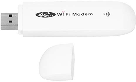WiFi Modem Dongle, 4G LTE TDD FDD Car WiFi Mini Enrutador Inalámbrico con Ranura para Tarjeta SIM, Mini Enrutador Inalámbrico con Interfaz USB, WiFi Hotspot Router Modem Stick,