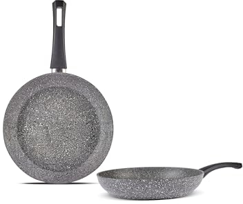 KARACA Gris Biogranit Pfannenset, 2-teilig - Perfekte Küchenbegleiter für müheloses Kochen
