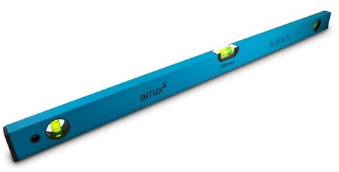 Bituxx Wasserwaage magnetisch Magnetwasserwaage Wasserwage Richtwaage Messwaage Bauwaage 3 Libellen Aluminium 80cm