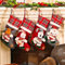 Forhome Weihnachtsstrumpf Groß,Weihnachtsstrumpf Set,Nikolausstiefel Socken,Weihnachtsstrumpf Geschenktüte für Kinder Familien Weihnachtsfeier Dekor mit Weihnachtsmann, Schneemann, Rentier, Bärchen
