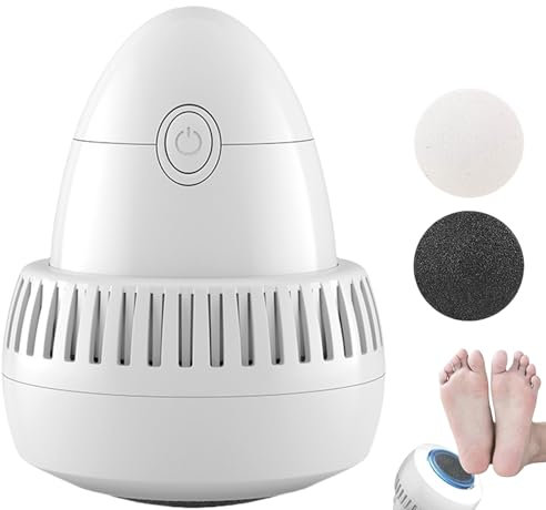Morrat - Molinillo de pies, removedor eléctrico de callos para pies, lima eléctrica de pies, herramienta de pedicura recargable por USB para piel muerta, talones secos agrietados y callos duros
