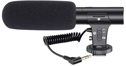 Professional Camera Microphones For DSLR Cameras With Long Battery For Interviews Live Streaming High Sensitivity Microphones
