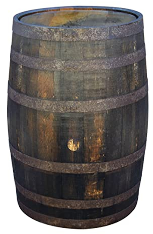 Temesso Originales schottisches Whiskyfass, Eichenfass, Holzfass, Whisky Fass, Schnapsfass - 190L (Oberfläche geölt)