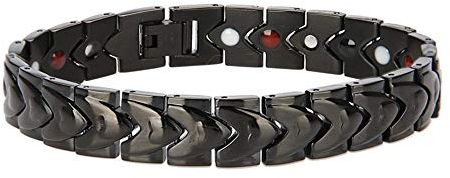 Magnetisches Armband, Gesundheits Armband, Magnetarmband Titan Stahl Armband Therapie Armband Behandlung der Magnettherapie in Herzform zur Linderung von Schmerzen, Hautpflege