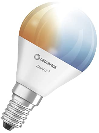 Ledvance Smarte LED-Lampe mit WiFi Technologie, Sockel E14, Dimmbar, Lichtfarbe änderbar (2700-6500K), ersetzt Glühlampen mit 40 W, SMART+ WiFi Mini Bulb Tunable White, 3er-Pack