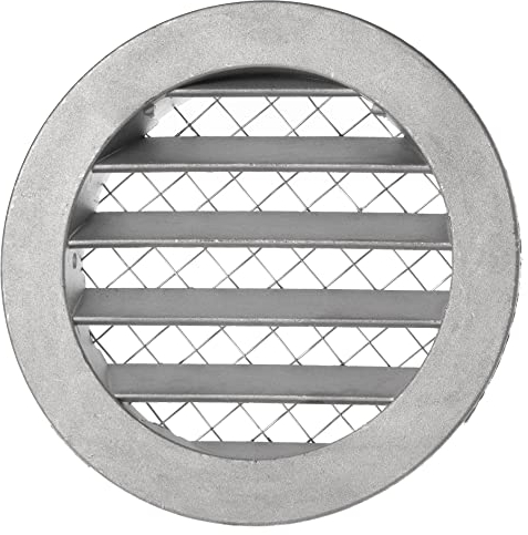 Ø 100 mm aluminium ventilationsgaller med fågelskyddsgaller – väderskyddsgaller frånluftsgaller