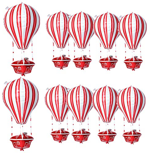 ERINGOGO 10 Stück Rote Schwarze Und Weiße Luftballons Ballonbogen-kit Pinkfarbene Luftballons Ballondekoration Partyballons Ballonstäbchen Rote Luftballons Perlenballons Aluminiumfolie