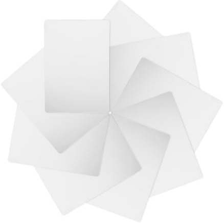 SMASOLO Lot de 10 Feuilles de Pochoir en Plastique Transparent 22x14 Cm pour Impression 3d, Pochoirs Peinture et Loisirs Créatifs Cahier de Calque, Pvc Résistant, Effets 3d Réalistes