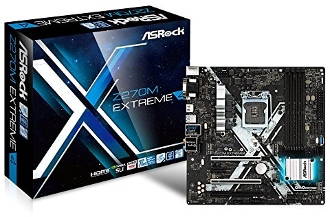 Asrock Z270M EXTREME4 S1151 mATX Intel Z270 DDR4 Elegant Motherboard - Black