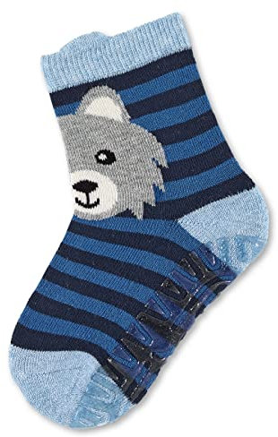 Sterntaler Jungen Socken Fli Fli Air Wolf, Blau (Hellblau), 17/18 EU