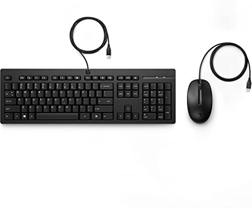 HP 225 Kabelgebundene Maus-Tastaturkombination Schwarz