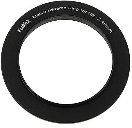 Fotodiox Macro Reverse Ring Compatible with 49mm Filter Thread to Nikon Z-Mount Cameras - For Reverse Mounting Lenses
