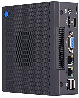 HUNSN Mini PC, Desktop Computer, HTPC, NUC, I7 5500U 5600U, BH24, PXE, WOL Supported, 2 x LAN, VGA, 2 x HDMI, Lock Slot, Type-C, Vesa Mount, Barebone, NO RAM, NO Storage, NO System