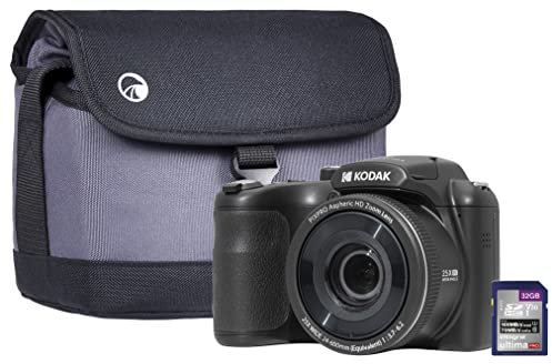 Kodak PIXPRO AZ255 Astro Zoom Bridge Camera inc 32GB SD and Case