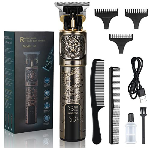 LOPHE Maquina de Cortar Pelo Hombre, Hair Trimmer Profesional Recargable, Multifunción Cortadora de Pelo, Barba y Cuerpo, Cortapelos Hombre Profesional para Hogar y Peluquería, Regalo Dia del Padre