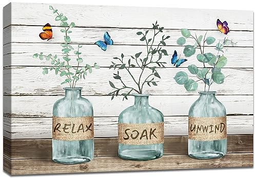 Marco de Madera Cuadro Modernos Eucalipto Mariposa Cuadros Decorativos Lienzo Pintura Imagen Cuadros Decoracion Salon Comedor Dormitorio Restaurante Baño Firmar Decoracion Pared Salon 30x40cm