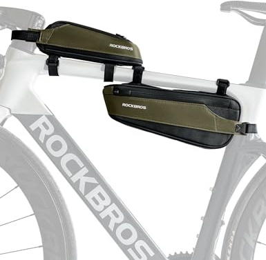 ROCKBROS Reflekterande Ramväska för Landsvägscykel 2-i-1 - MTB och Gravel Cykling Topprörstillbehör