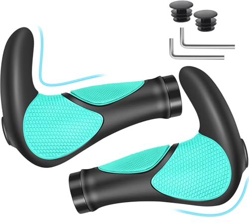 Fahrradgriffe Ergonomisch - Anti-Rutsch Lenkergriffe Fahrrad, Fahrradgriffe Lenker MTB Griffe Lenkergriffe Fahrrad, Universal 22mm Grün