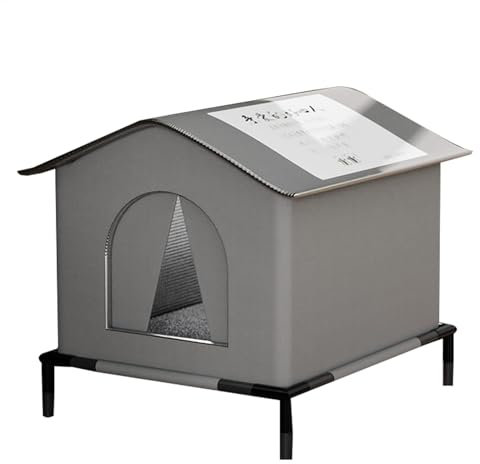 Safe Shelter For Feral Cats | Outdoor Feral Cat Shelter | Large Stray Cat Shelter for Winter | Elevated Pet House | Insulated Cat House, Cat Outside House for Community, Stray, Feral Cats