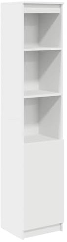 vidaXL Highboard Weiß 37,5x35x180 cm Holzwerkstoff