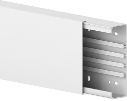 Cable Coach Kabelkanal groß 60x200 mm, 1 m weiß – robuster Kabelkanal für viele Kabel an Wand oder Decke, für Innen- und Außenbereich, Büro Werkstatt Heimwerker