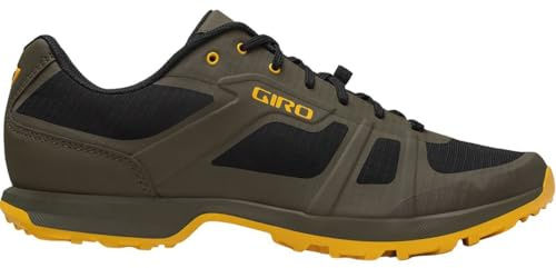 Giro Gauge Mountain Bike Shoe - Men's, Trail Green/Spectra Yellow, 13.5