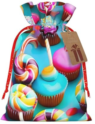 YANYU Coloridas bolsas de regalo con cordón para tartas