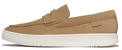 Fitflop Rally Mens Suede Penny Loafers Camel