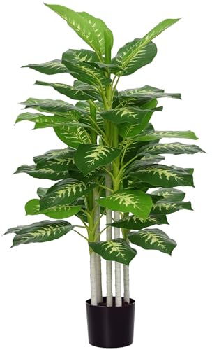 HOMCOM Artificial Evergreen Tree Fake Decorative Plant in Nursery Pot 120cm