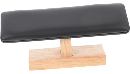 IMIKEYA Soporte de Pulseras y Relojes de Madera y Cuero Organizador para Exhibición de Joyería Hogar y Tienda Estante Práctico para Almacenamiento de Brazaletes y Relojes