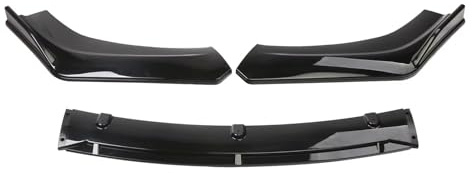 Coche Alerón Delantero Para Peugeot 508 MK2 R83 GT Series 2018 2019 2020 2021 2022 Parachoques Delantero Labio Divisor Alerón Delantero Kit Carrocería Divisor Spoiler(Glossy Black)