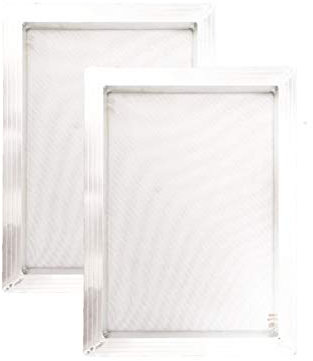 Aluminum Screen Printing Screens 10 x 14 Inch Frame-160 White Mesh (2 PCS)