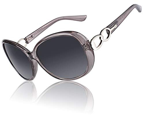CGID Sonnenbrille Damen Polarisiert Übergroße Klassisch Vintage Brille Oversize Großer Brille UV400 Schutz