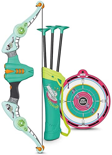 Koolbitz 1x Double Arrow Launcher Luminous Archery Target Bow And Arrow Set Kids with Light Play Set Adult Deformation Gift for Boys and Girls Ages 5+ Gift for Indoor or Outdoor Games