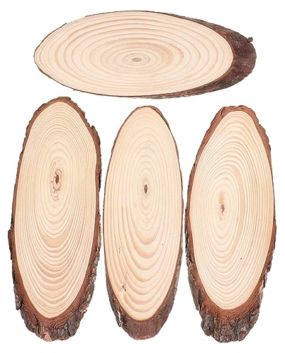 ABOOFAN 4 Stück Trittsteine ​​aus Holz für den Außenbereich Pflastersteine für Gartenwege Trittbrett für den Garten dekorativer Gartenpflasterstein Holzstamm Gehweg Trittsteine Sprungbrett