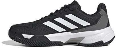 adidas Uomo Courtjam Control 3 Tennis Shoes, Core Black/Ftwr White/Grey Four, 44 2/3 EU