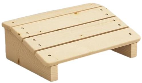 Descanse reposar el reposapiés inclinado debajo del escritorio reposapié de pie de madera taburetes de pie de pie bajo debajo del escritorio reposo para el pie para la oficina sauna en el hogar de e