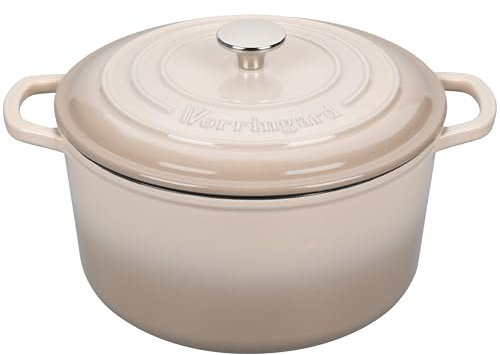 VORRINGARD Forno olandese in ghisa smaltata, 4,5 litri, latte