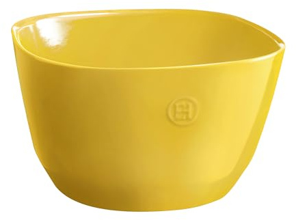 Emile Henry Große Salatschüssel, Keramik, 5,5 l, Gelb Provence