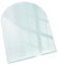 Funkenschutzplatte 100x100 cm Hitzeschutz für Kamin Funken Hartglas Glasboden für Kamin Ofenglas Schutzplatte Glasbodenplatte Elegante Klarglas Kaminbodenplatte Rundbogen Sicherheitsglas