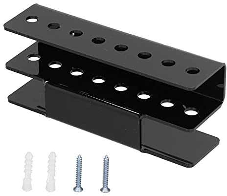 Yinhing Soporte para Dardos de Pared montado, exhibidor para 8 Dardos (Punta de Acero o Suave), práctico para Sala de Fitness, Entrenamiento o Entretenimiento en casa, Color Negro