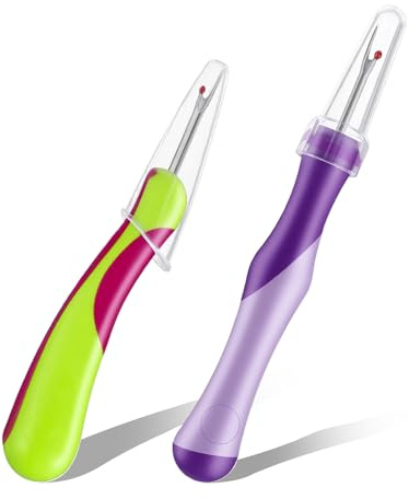2 Pcs Seam Ripper, Ergonomic Stitch Ripper, Embroidery Removal Tool