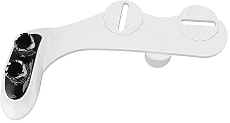 Zerodis Bidé con Pantalla Digital Fría y Caliente, Accesorio para bidé de Inodoro ABS con Boquilla Inclinada y Función de Autolimpieza, para Baño