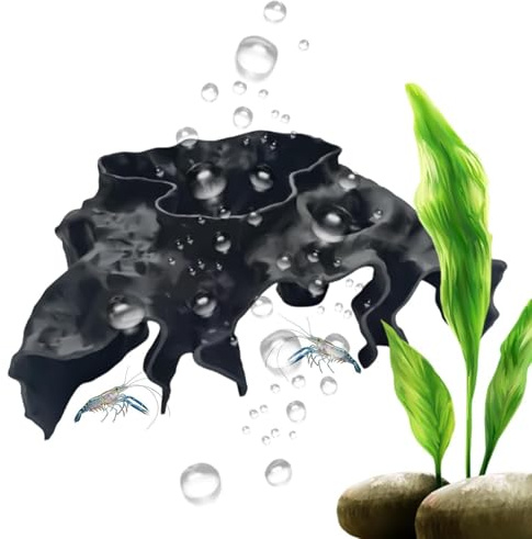 Cuevas para peces de acuarios - Refugio Estable con y Agujero,Escondrijos Decorativos para Peceras de Camarones - para Alimentación, Descanso y Refugio de Betta y Peces de Agua Dulce