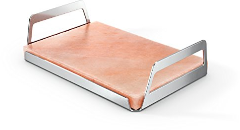 Electrolux E2SLT Pietra di Sale, Piastra in pietra da cottura in Sale rosa dell'Himalaya, Piastra da Cottura, 20x30x4 cm, 3 kg, Utilizzabile alla Griglia, al Forno, a Induzione o Come Piatto Freddo