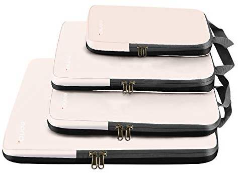 Eono Organizadores de Viaje de compresión expandibles, Impermeable Organizador de Maleta, Cubos de Embalaje, Compression Packing Cubes