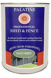 Palatine Professional Shed & Fence Paint 5lt | Oil Based paint for use on Sheds & Fences (Sage Green)