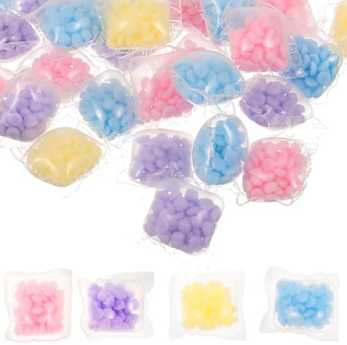 Healvian Laundry Beads for Clothes Odor Elimination 50 Pcs Scent Booster Beads Easy to Use Fabric Conditioner for Freshness in Washing Machine